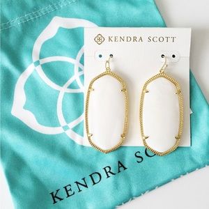 Kendra Scott White ‘Danielle’ Statement Earrings